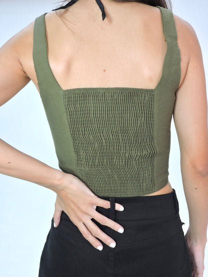 corset party girl verde deep jungle