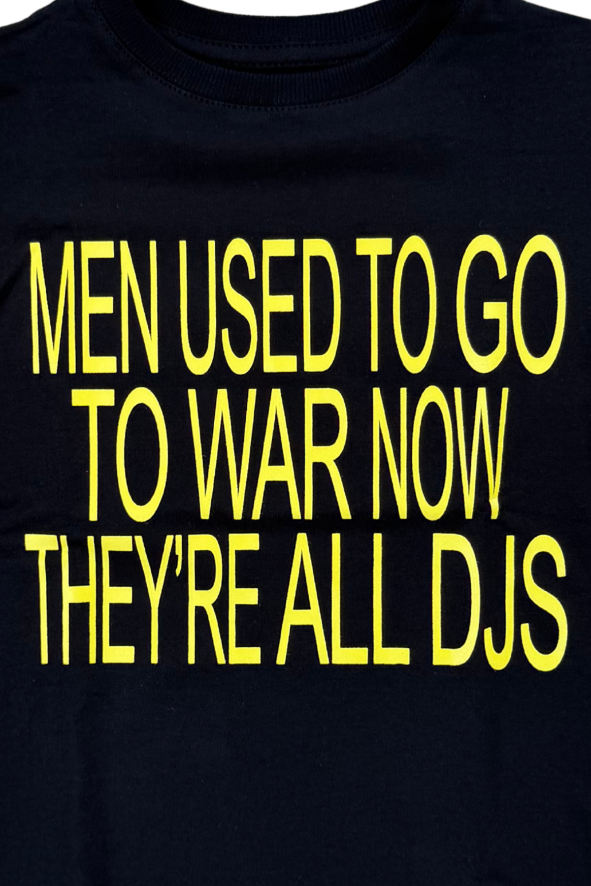 baby tee 'stop djs' preta