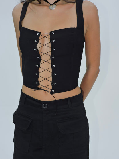 corset party girl preto