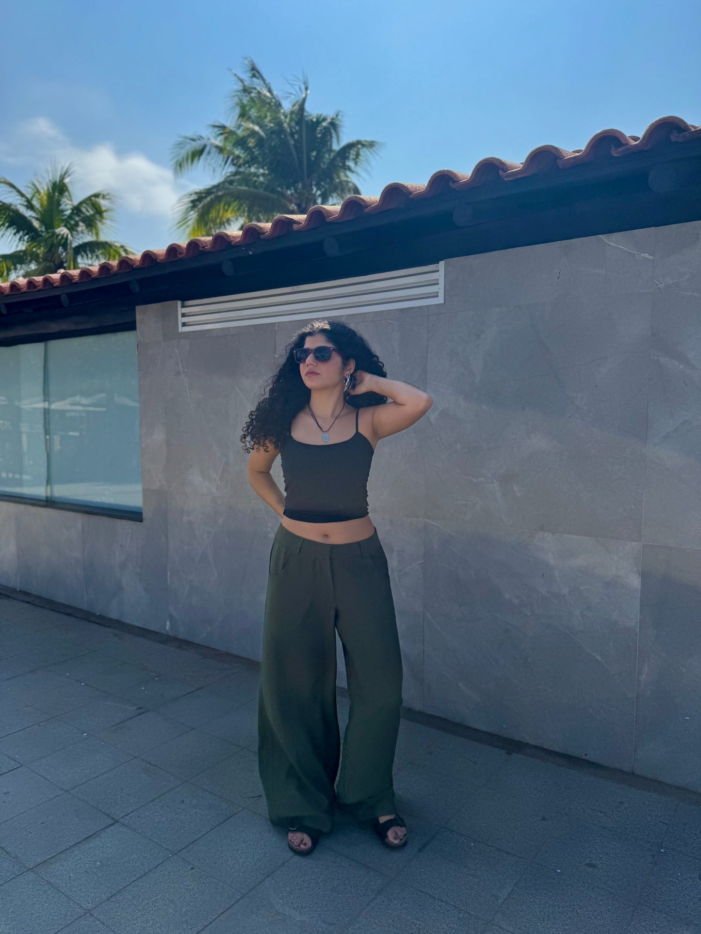 calça fatale verde deep jungle