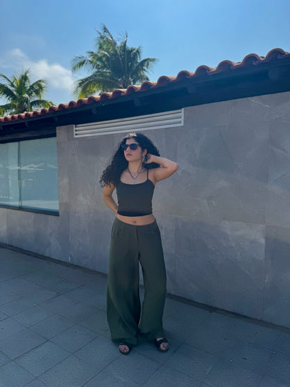 calça fatale verde deep jungle