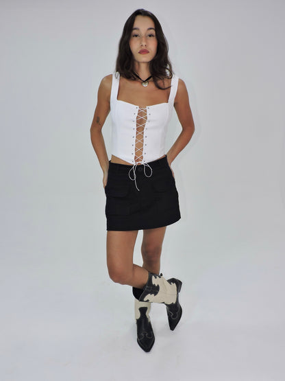 corset party girl branco