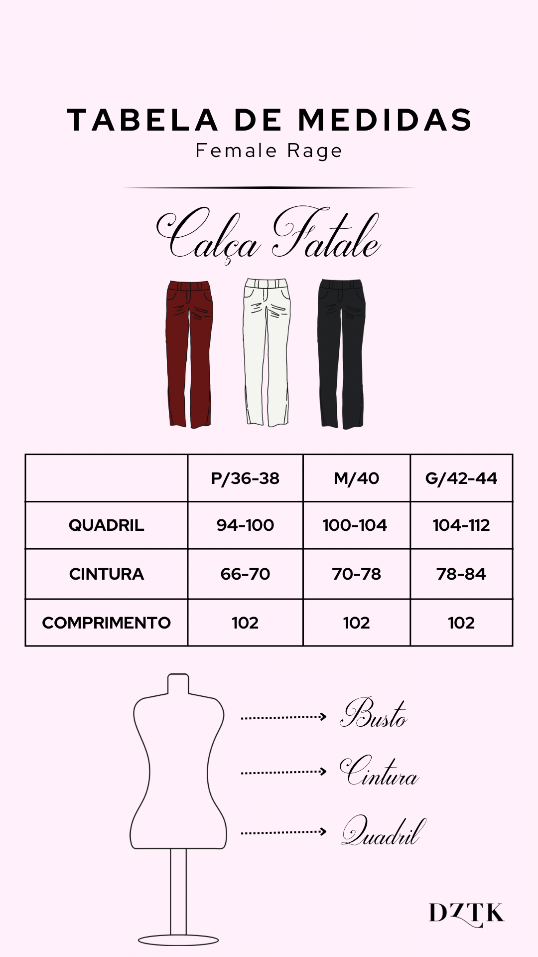 Calça Fatale - Red Wine