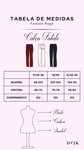 Calça Fatale - Red Wine