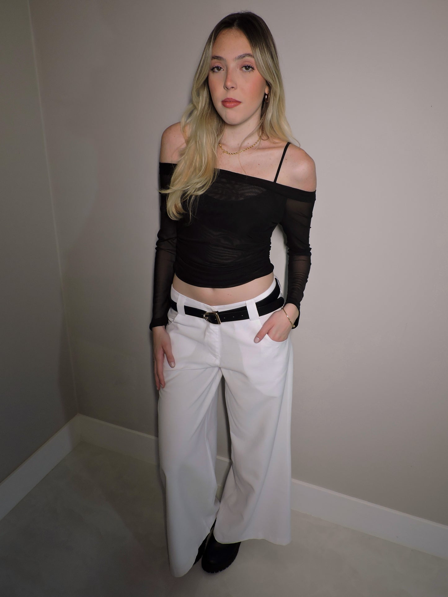 calça fatale branca